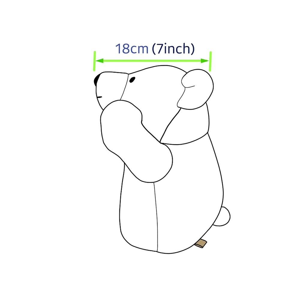 dinofactory Anagom Golf Headcover Polar Bear Driver Headcover with Lovely White Paw,