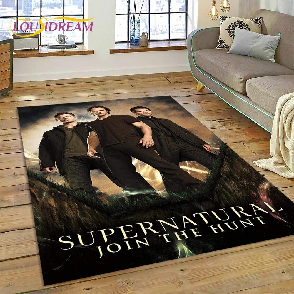 SPN Новейший Ковер с 3D-изображением Дина и Сэма из Сверхъестественного для Спальни, Гостиной, Дома, Декор для Дивана, Детская Игровая Большая Декоративная Напольный Коврик