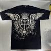 Y2K Fuya Affliction Череп Клинок Смерти Крылья Креста Гранж Гот Футболка Мужская XL Унисекс Футболка