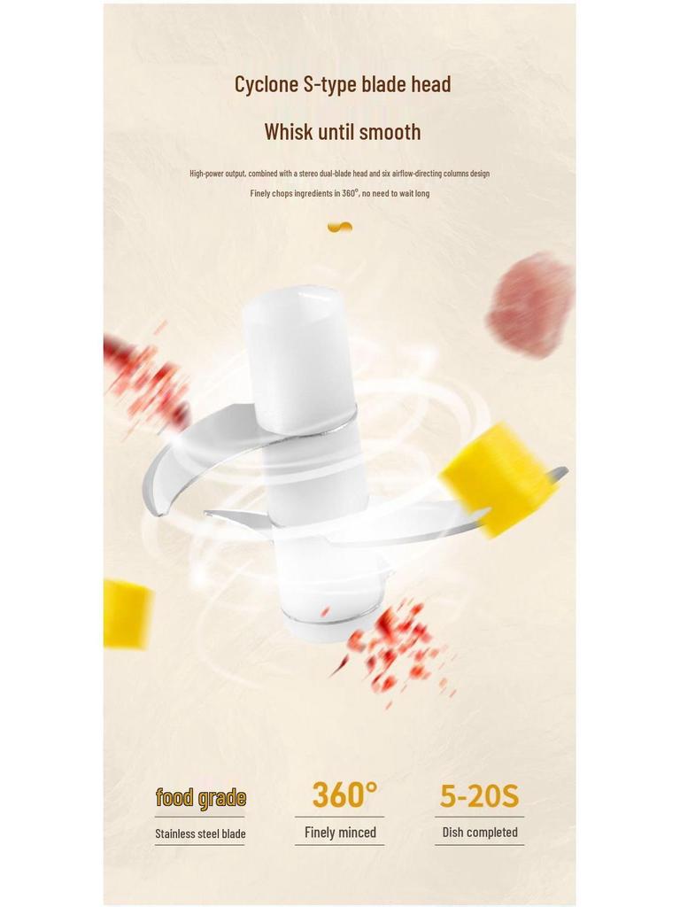 Compact Wireless Electric Garlic Chopper & Masher: Multi-functional Kitchen Tool for Mincing and Mashing Garlic