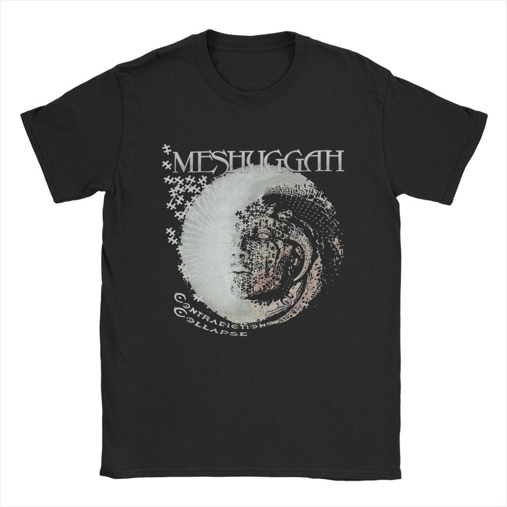 Мужская футболка Meshuggah Хипстерская футболка с коротким рукавом и круглым вырезом из чистого хлопка для вечеринок