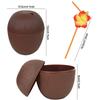 1PC Tropical Pineapple Coconut Drinking Cup Juice Cups Straw Luau Flamingo Birthday Beach Pool Party Hawaiian Decoration LIYI