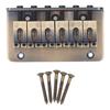 Electric Guitar Bridge Alloy 6 Strings Bronze Colour Slant Head Guitar Bridge Replacement