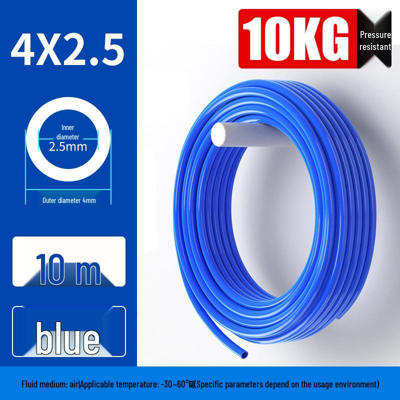 High-Pressure PU 8mm Pneumatic Air Compressor Hose, Transparent, Available in 10/6.5mm and 4/6/12/14/16mm Sizes