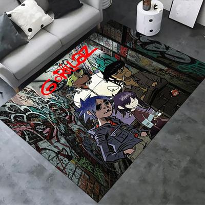 Ковер Gorillaz для гостиной, спальни, дома, дивана, игровая нескользящая подстилка для детей