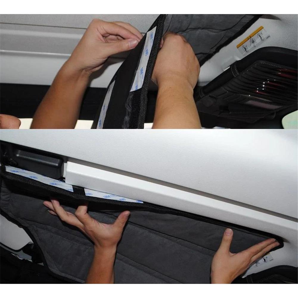Top Heat Insulation Cotton Hardtop Rainwater Blocker Diversion for Jeep Wrangler JK 2012-2017 2-Doors Car Interior Accessories Heat Shields 2