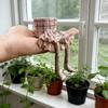 Цветочные горшки из смолы в форме сидящих ног Милые штаны-юбка Консольные горшки для растений Креативный уникальный ногастый горшок для комнатных растений