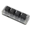 4 Fully Programmable Keys Mini Type C Wired One Handed Mechanical Keyboard for Windows