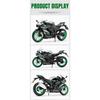 1/12 Kawasaki Ninja ZX-10R Heavy Locomoti Alloy Motorcycle Model Cross-country Racing Motorcycle Model Sound Light Kids Toy Gift
