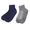 2 Pairs Wide Socks Non Binding Ankle Socks High Stretch Socks for Women Men Dark Grey Dark Blue