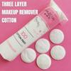 200/500Pcs 3-Layer Makeup Remover Pads Soft Nail Polish Remover Pads Cotton Pads for Deep Cleansing