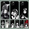 Применимый чехол для телефона iPhone16, новый чехол для телефона с изображением девушки-аниме ужасов, гримасы граффити на Хэллоуин