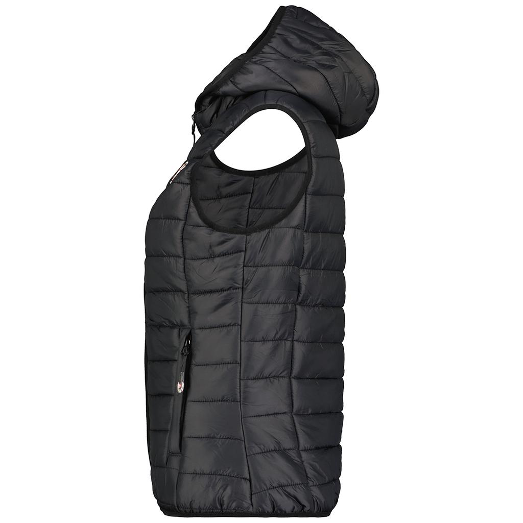 Kamizelka dla dziewczynki Bezrękawnik Geographical Norway VATIKA HOOD EO GIRL 233 czarny dla dziweczynki (WW2008E/GNO-Black)