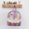 Fashion Unicorn Print Sequins Cartoon Kids School Backpack With Curved Straps