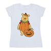 Winnie the Pooh Womens/Ladies Pumpkin Cotton Halloween T-Shirt