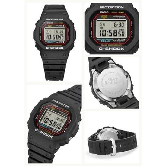 Наручные часы Casio G-Shock, модель-перевыпуск первого поколения, изготовленная из биомассы, DW-5000R-1AJF, мужские, черные.