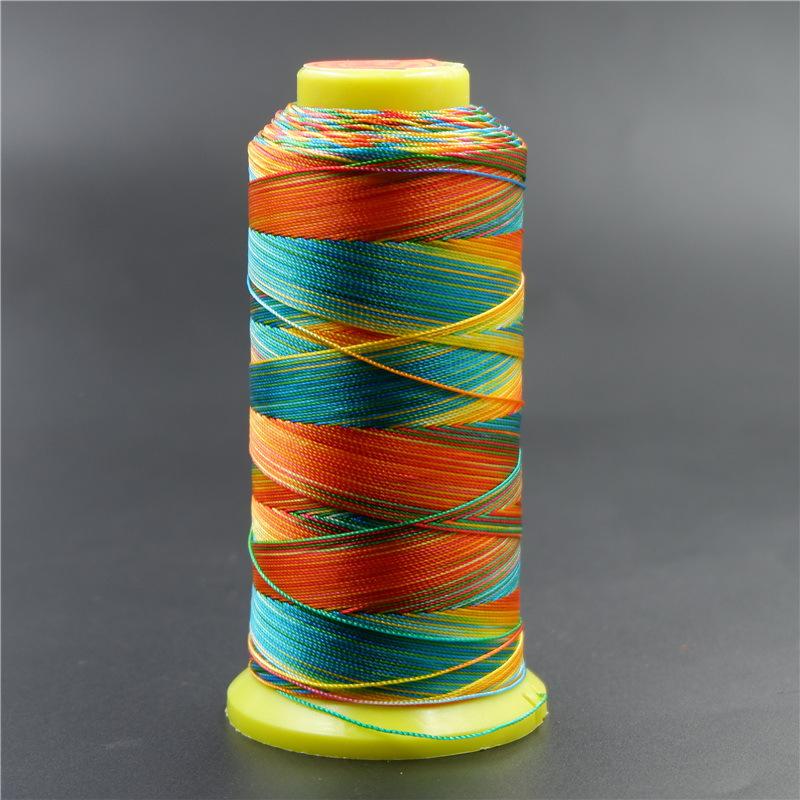 Ожерелье ручной работы из плетёного шнура, нити и бусин, 3/6/9/12/15 нитей, плетёный нейлоновый шнур, бахрома из красного шнура