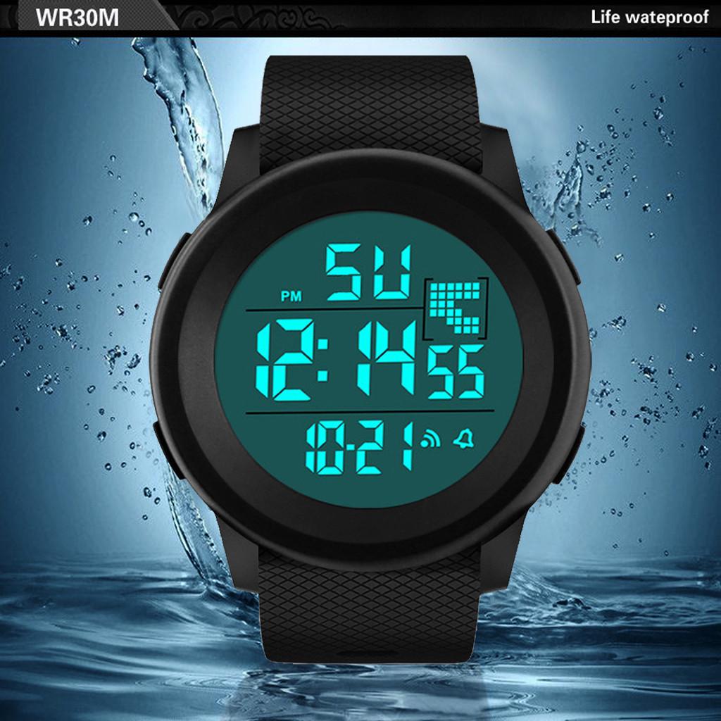 Luxury Men Analog Digital Military Sport LED Waterproof Wrist Watch