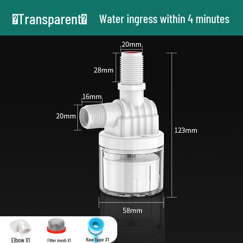 Automatic Water Level Control Valve for Tanks and Car Wash Systems