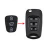 Корпус дистанционного ключа с 3 кнопками, подходит для Hyundai Solaris Accent Tucson l10 l20 l30 Kia Rio Ceed Flip