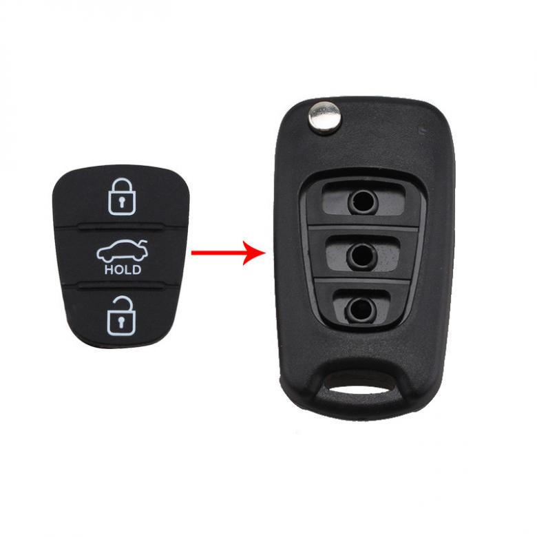 Корпус дистанционного ключа с 3 кнопками, подходит для Hyundai Solaris Accent Tucson l10 l20 l30 Kia Rio Ceed Flip
