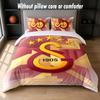 Galatasaray FC Design Bed Bedding Set 1 Duvet Cover + 2 Pillowcases Soft Breathable Household Bed Linens