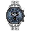 Мужские часы-хронограф Brycen Blue Black Eco-Drive BL5568-54L