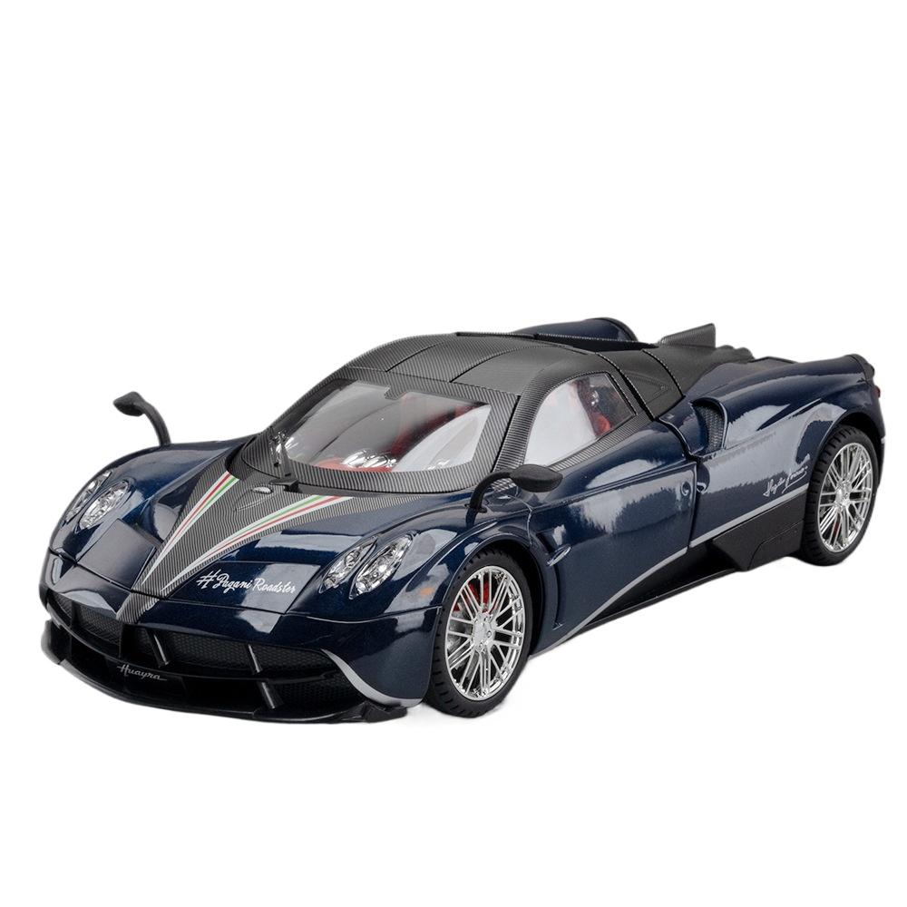1/18 Pagani Huayra Dinastia Supercar Модель автомобиля из сплава Игрушечная машина Литье под давлением Металлические литьевые звуковые и световые игрушки для детей Транспортное средство