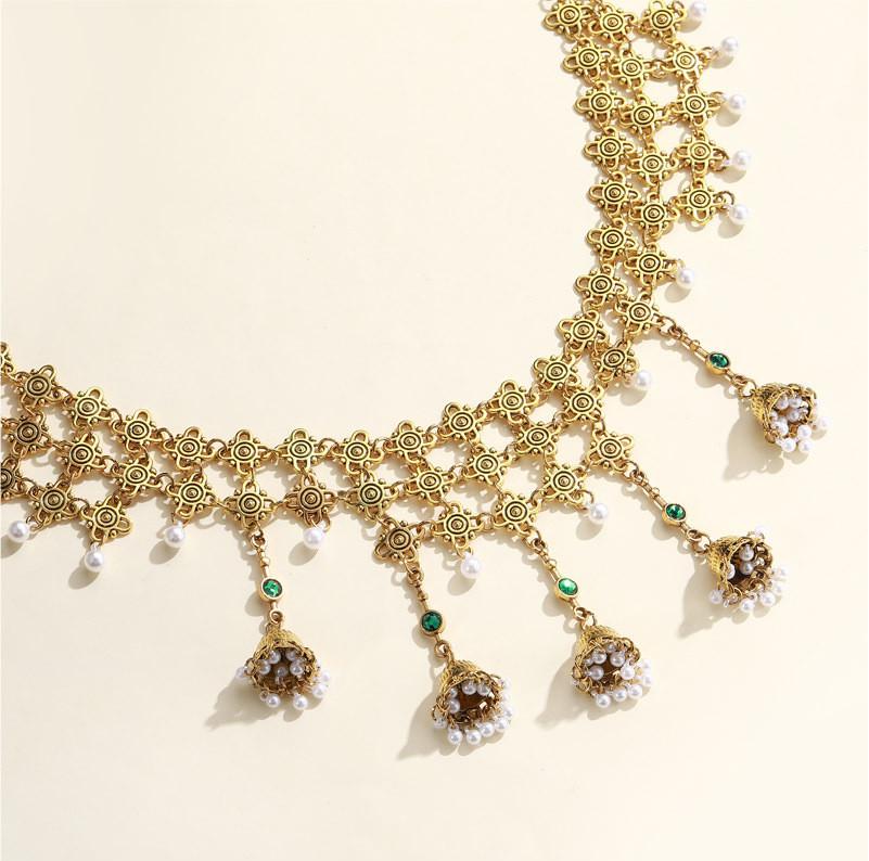 Retro Ethnic Metal Body Chain For Women With Tassel Details For Summer Outfits