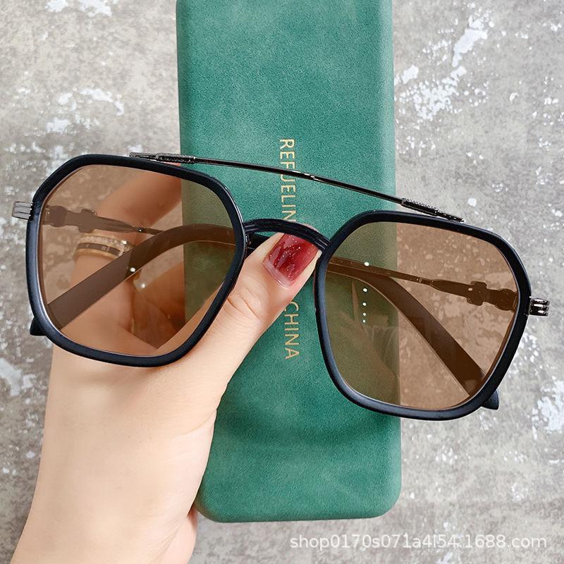 Photosensitive color-changing glasses high definition anti-blue light trend domineering optical mirror student degree myopia mirror L