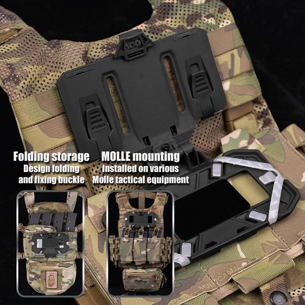 Тактический держатель для телефона MOLLE, Складная навигационная доска, Крепление для мобильного телефона, Аксессуары для жилета Airsoft/Охотничьего