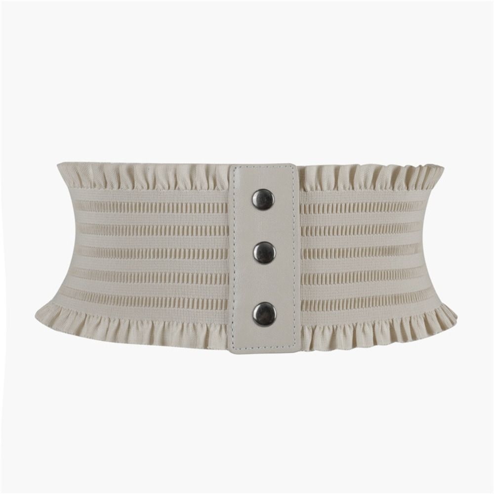 Ladies Cummerbunds Leather Waistband Stretch Cummerbunds Luxury Wide Belts Elastic Corset Band