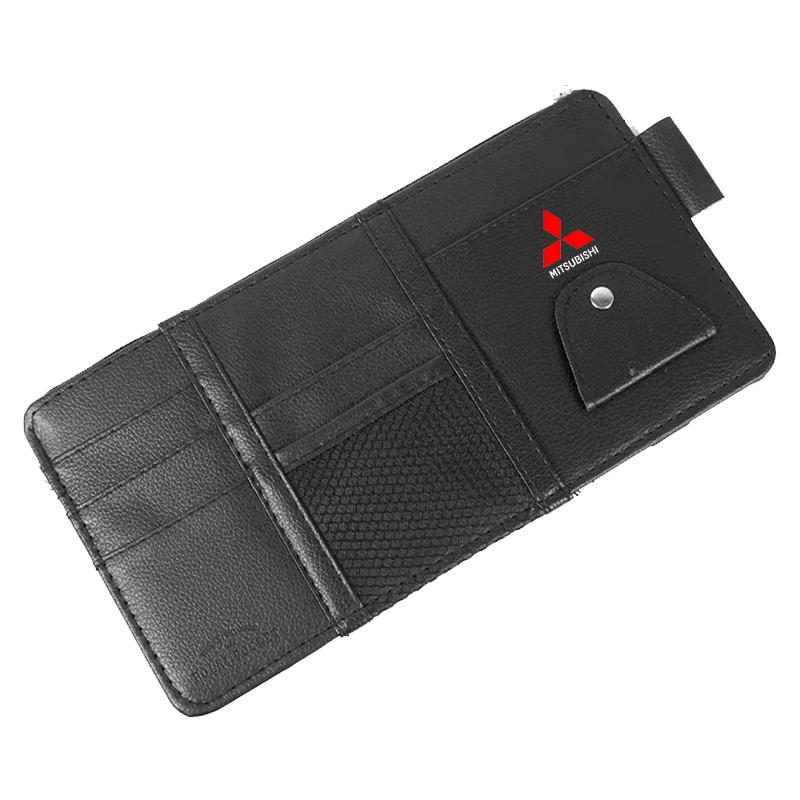 Автомобильный солнцезащитный козырек Точечный тип Многофункциональная сумка для хранения Для Mitsubishi ASX Lancer L200 Pajero Sport Attrage Mirage Eclipse