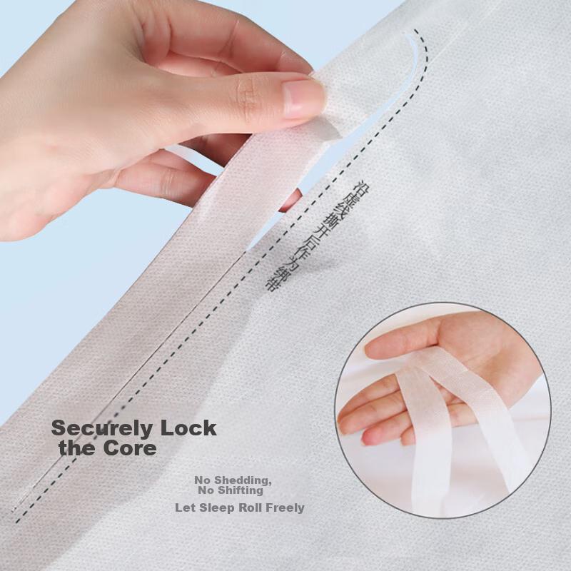 Xinqin Disposable Non-Woven Pillowcases, Travel Hotel Pillow Protectors (Comfortable Type), Pack of 4