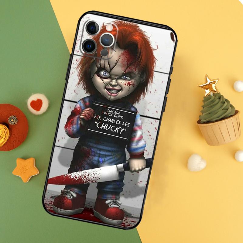 Чехол для телефона с куклой Чаки из фильма ужасов Для iPhone 17 Pro Max 17Air 16E 15 14 13 12 11 16 Pro Max Mini Ударопрочный Чехол