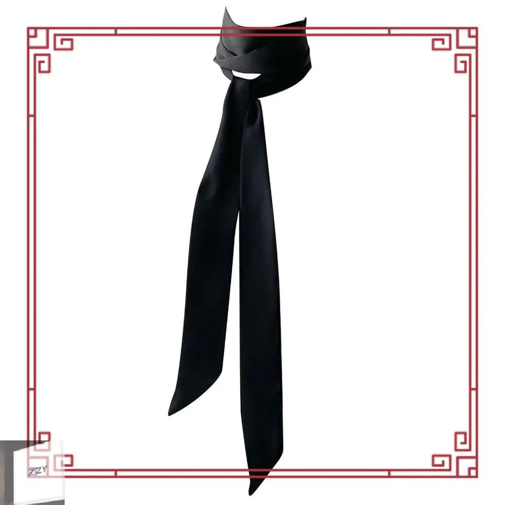 Цветной шелковый шарф, Французская элегантность, Шейный платок, Платье, Аксессуар-бант, Тонкая повязка на голову, Лента для сумки