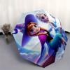Anna,Elsa Automatic Umbrella - Tri-fold Portable Umbrella, Best Holiday Gift for Men and Women, Durable Iron Frame, Playful Design, Sturdy a