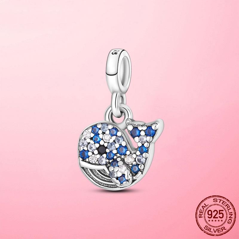 925 Silver My Love Starfish Flamingo Pendant Charms Fit Original Original Me Bracelet DIY Bead Jewelry For Women