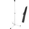 KC Microphone Stand Straight MCS-4400WH White (Soft Case, Microphone Holder Included)