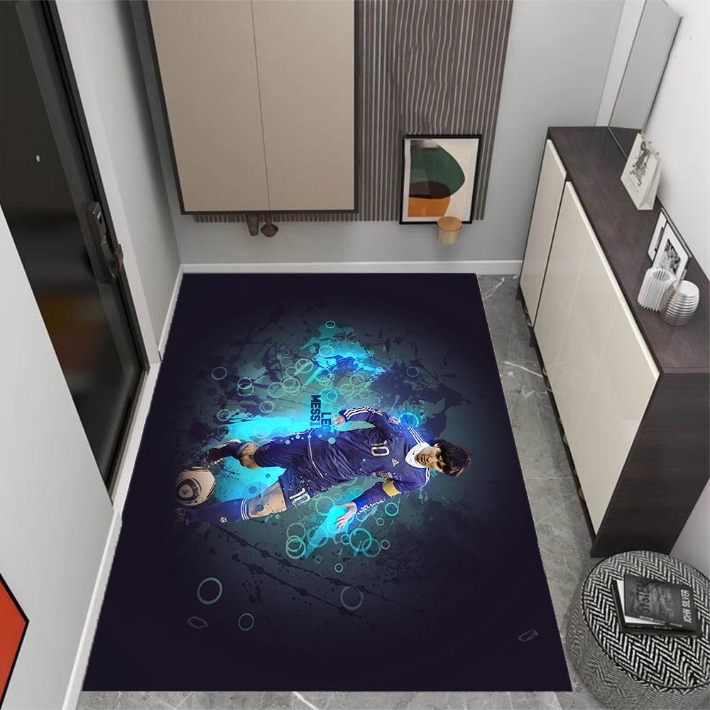 Leo Messi Barcelona Legend Floor Mat Design for Living Rooms Bedrooms Decorate room Foyer Antislip Carpet Office home decor Birthday/Christmas Gift