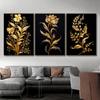 1 шт. Картина на холсте, темно-золотой цветок, пшеница, картина на холсте, декоративные картины, настенный декор, настенное искусство, настенное украшение для дома, без рамки