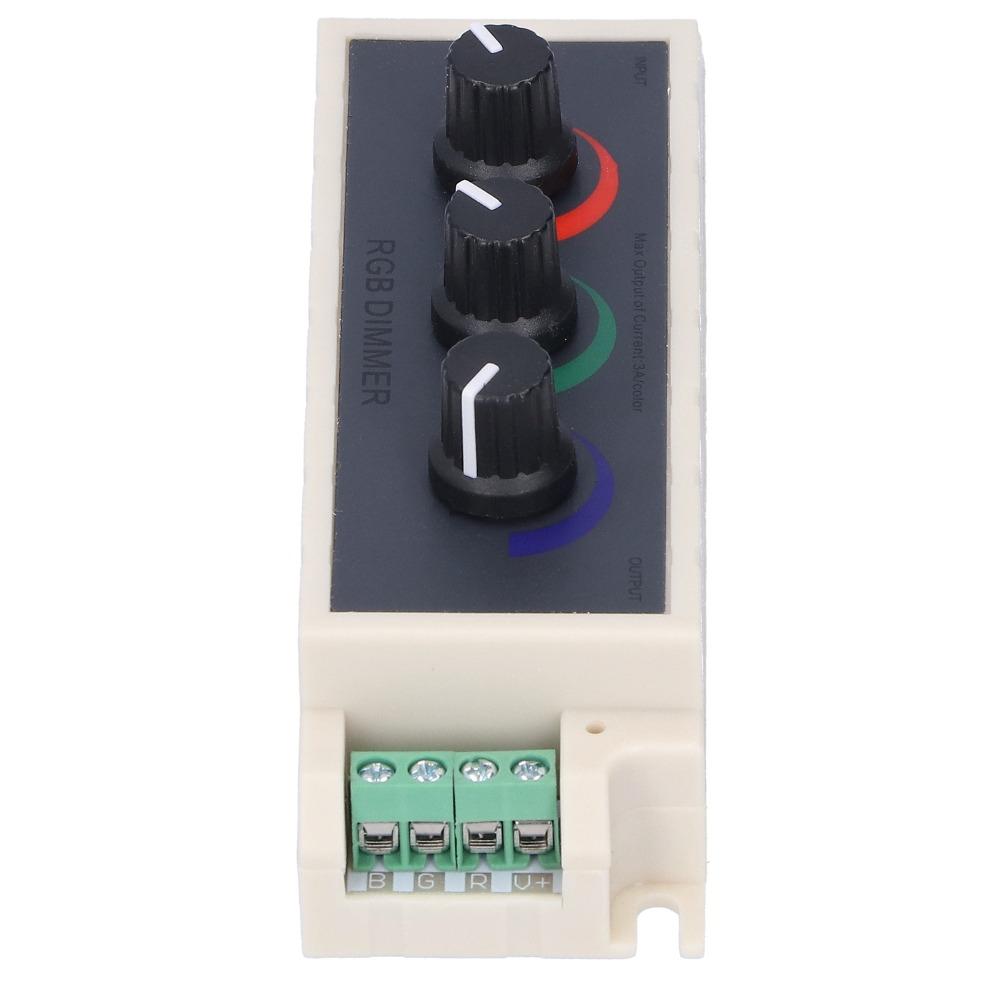 DC12-24V RGB Knob Dimmer 3A/channel Dimmer Switch Durable Smart LED Light Light Strip