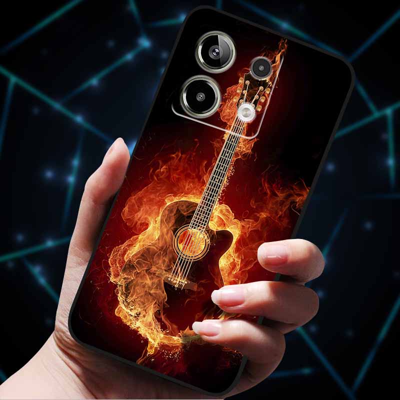 3D Цветочные тисненые чехлы для Redmi Note 13 Чехол Note13Pro 5G Мягкие силиконовые чехлы для телефона для Redmi Note 13 Pro Plus Задняя крышка Сумка