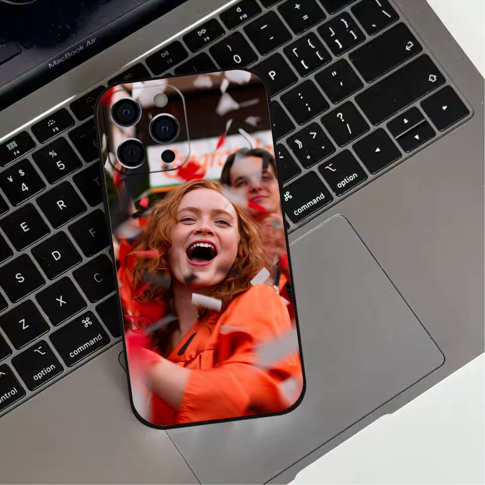 A-Актриса S-Сэди Синк Чехол для телефона для iPhone 17,16,15,14,13,12,11 Plus,Pro Max,XS,Мягкий силиконовый черный чехол