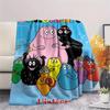 1Pc The Barbapapa family Print Flannel Blanket, High quality Comfortable for All Seasons, Home Decor, Warmth and Comfort, Perfect for Christmas Gifts