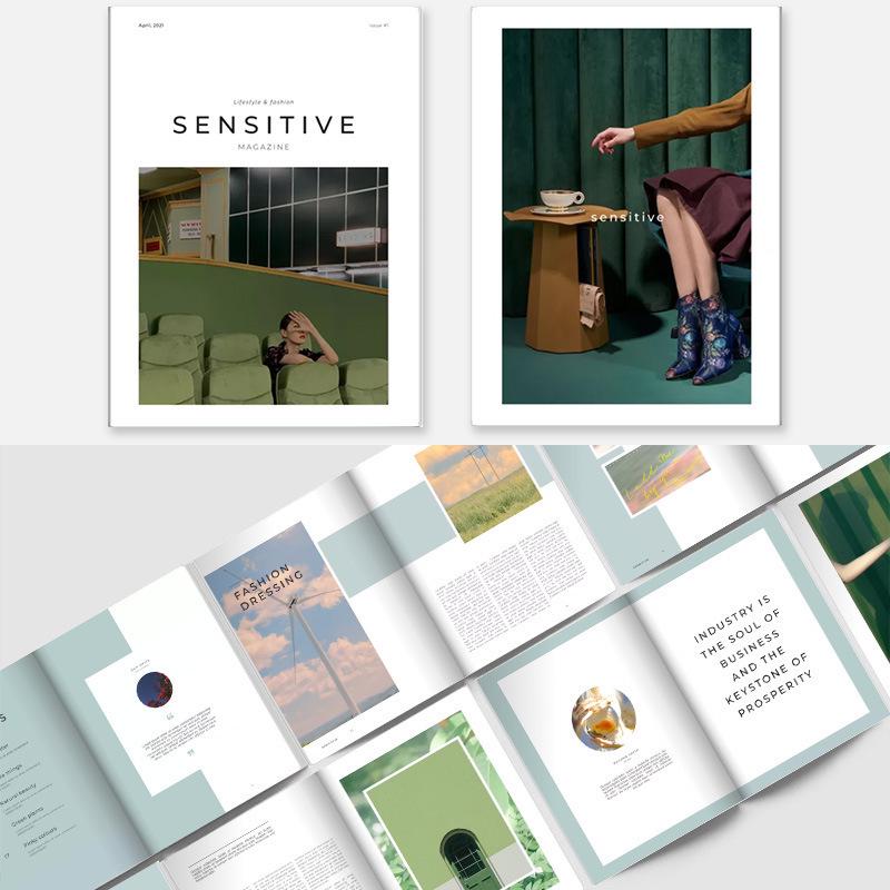 Блокнот в английском стиле: Обложка модного журнала и реквизит для макета сцены