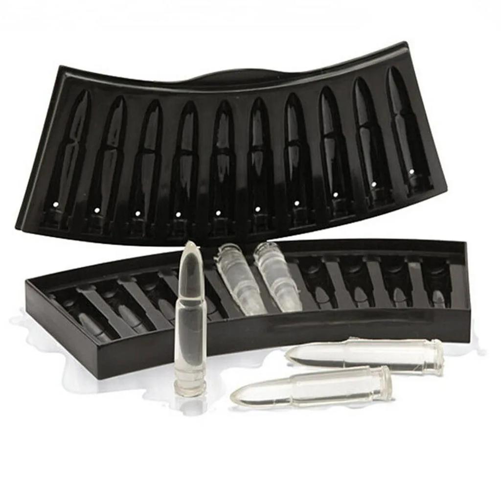 Креативный пистолет в форме пули, создатель кубиков льда, сделай сам, лоток для кубиков льда, форма для шоколада, домашний бар, вечеринка, крутой инструмент для мороженого, виски, вина