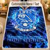 Фланелевое одеяло Sheffield Wednesday FC С индивидуальным текстом имени Персонализированное Мягкое Теплое Плед для дома Подарок