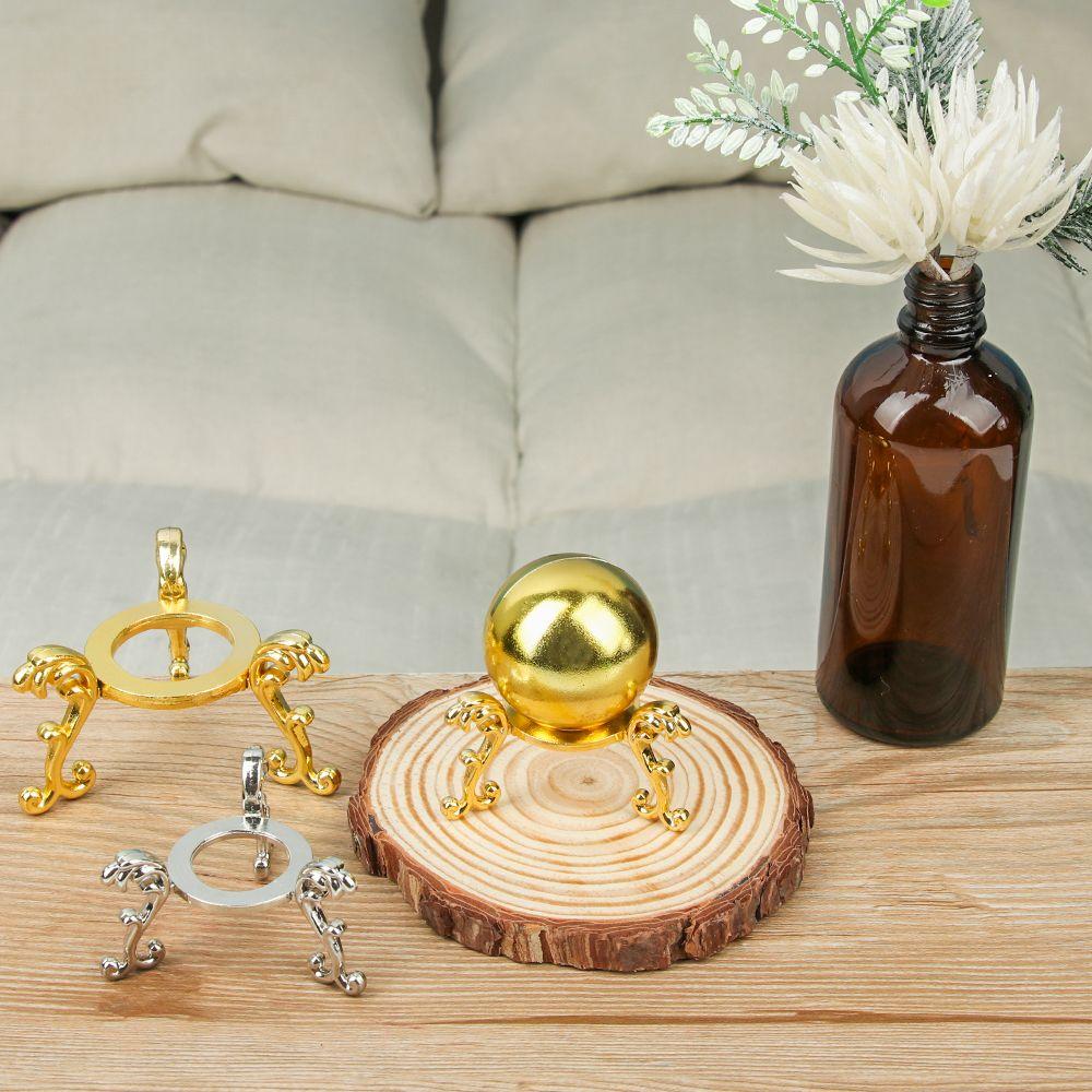 Новый металлический стенд-подставка для фигурок с хрустальным шаром, ручная работа, держатель для сферы/камня, настольные украшения, реквизит для фотосъемки