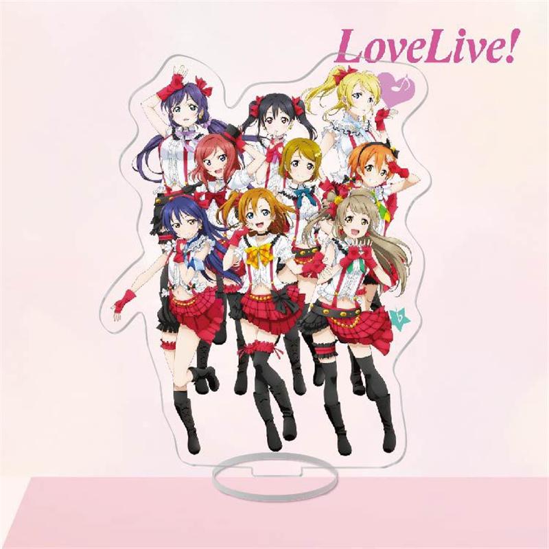 Мода Аниме Love Live Group Стенд Модель Пластина Брелок Котори Минами Нико Ядзава Сонода Уми Фигурки Стенд Держатель Стол